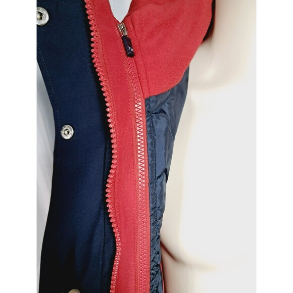 Tommy Hilfiger Women's 3 in 1 Systems Hooded Jacket Size Small Red Navy Blue - Picture 11 of 16